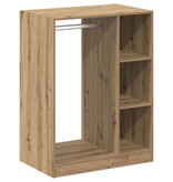 VidaXL Kledingkast met plank artisanaal eikenkleurig 77 x 48 x 102 cm