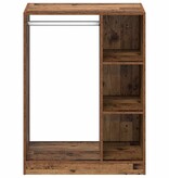 VidaXL Kledingkast met plank Oud hout 77 x 48 x 102 cm Bewerkt hout
