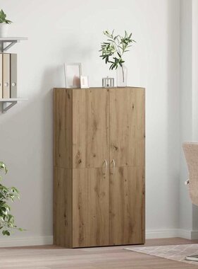 VidaXL Kantoorkast met plank Oudhout 60 x 32 x 115 cm Bewerkt hout