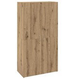 VidaXL Kantoorkast met plank Oudhout 60 x 32 x 115 cm Bewerkt hout