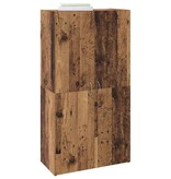 VidaXL Kantoorkast met plank Zwart Eiken 60 x 32 x 115 cm Bewerkt hout