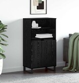 VidaXL Highboard Zwart 60 x 36 x 110 cm Bewerkt hout