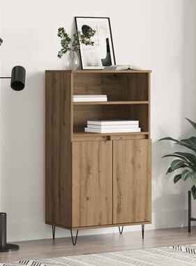 VidaXL Highboard Bruin 60 x 36 x 110 cm Bewerkt hout