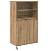 VidaXL Highboard Bruin 60 x 36 x 110 cm Bewerkt hout