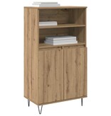 VidaXL Highboard Bruin 60 x 36 x 110 cm Bewerkt hout