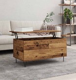 VidaXL Salontafel Oud hout 90 x 44.5 x 45 cm Bewerkt hout