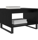 VidaXL Salontafel Zwart eiken 60 x 50 x 40 cm Bewerkt hout