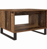 VidaXL Salontafel Oud hout 60 x 50 x 40 cm Bewerkt hout