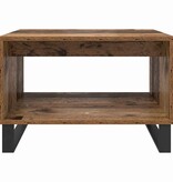 VidaXL Salontafel Oud hout 60 x 50 x 40 cm Bewerkt hout