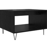 VidaXL Salontafel Zwart eiken 60 x 50 x 40 cm Bewerkt hout