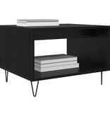 VidaXL Salontafel Zwart eiken 60 x 50 x 40 cm Bewerkt hout