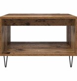 VidaXL Salontafel Oud hout 60 x 50 x 40 cm Bewerkt hout