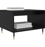 VidaXL Salontafel Zwart eiken 60 x 50 x 40 cm Bewerkt hout