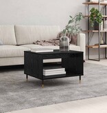 VidaXL Salontafel Zwart eiken 60 x 50 x 40 cm Bewerkt hout