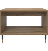VidaXL Salontafel artisanaal eikenkleurig 60 x 50 x 40 cm Bewerkt hout