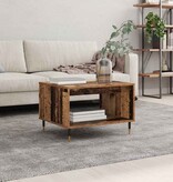 VidaXL Salontafel Oud hout 60 x 50 x 40 cm Bewerkt hout