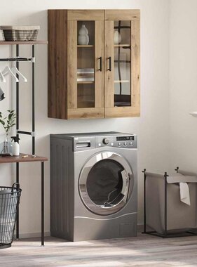 VidaXL Dressoir Artisan Eiken 69,5 x 34 x 90 cm Bewerkt hout