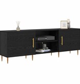VidaXL TV-kast Zwart eiken 150 x 30 x 50 cm Bewerkt hout