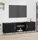 VidaXL TV-kast Zwart eiken 150 x 30 x 50 cm Bewerkt hout