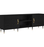 VidaXL TV-kast Zwart eiken 150 x 30 x 50 cm Bewerkt hout