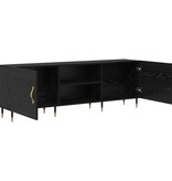 VidaXL TV-kast Zwart eiken 150 x 30 x 50 cm Bewerkt hout
