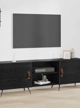 VidaXL TV-kast Zwart eiken 150 x 30 x 50 cm Bewerkt hout