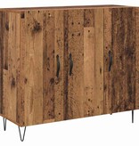 VidaXL Dressoir Oudhout 90 x 32,5 x 80 cm Bewerkt hout