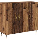 VidaXL Dressoir Oudhout 90 x 34 x 80 cm Bewerkt hout