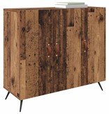 VidaXL Dressoir Oudhout 89,5 x 34 x 80 cm Bewerkt hout