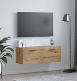 VidaXL Wandkast artisanaal eikenkleurig 100 x 36.5 x 35 cm