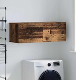 VidaXL Wandkast Oud hout 100 x 36.5 x 35 cm Bewerkt hout