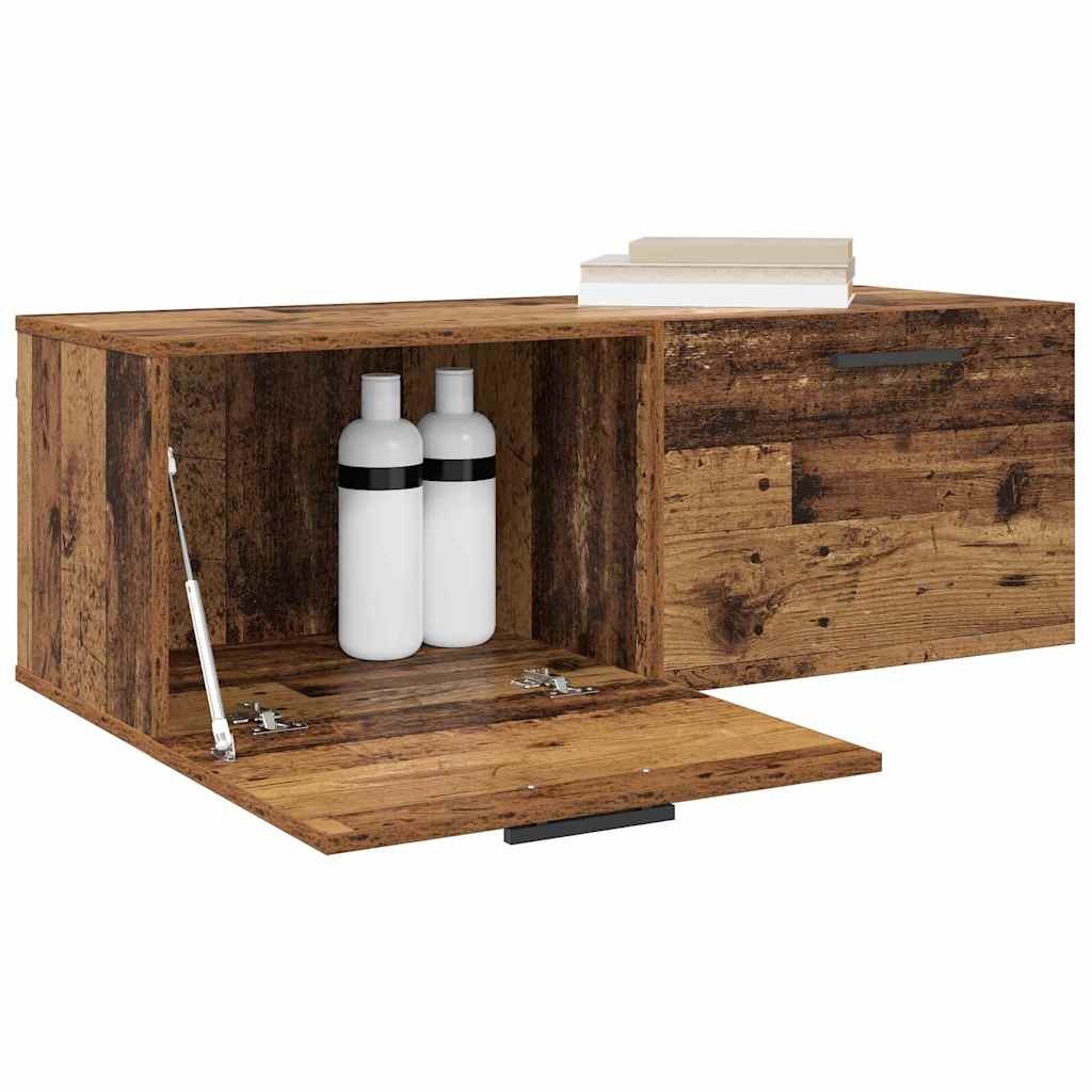 VidaXL Wandkast Oud hout 100 x 36.5 x 35 cm Bewerkt hout