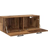 VidaXL Wandkast Oud hout 100 x 36.5 x 35 cm Bewerkt hout