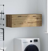 VidaXL Wandkast Artisan Eiken 100 x 36,5 x 35 cm Bewerkt hout