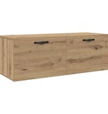 VidaXL Wandkast Artisan Eiken 100 x 36,5 x 35 cm Bewerkt hout