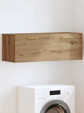 VidaXL Wandkast artisanaal eikenkleurig 100 x 36.5 x 35 cm