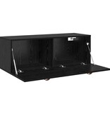 VidaXL Wandkast Zwart Eiken 100 x 36,5 x 35 cm Bewerkt hout