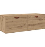 VidaXL Wandkast Artisan Eiken 100 x 36,5 x 35 cm Bewerkt hout
