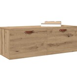 VidaXL Wandkast Artisan Eiken 100 x 36,5 x 35 cm Bewerkt hout