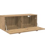 VidaXL Wandkast Artisan Eiken 100 x 36,5 x 35 cm Bewerkt hout