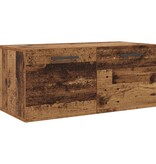 VidaXL Wandkast Wandgemonteerd Oud hout 80 x 36.5 x 35 cm Bewerkt hout