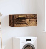 VidaXL Wandkast Wandgemonteerd Oud hout 80 x 36.5 x 35 cm Bewerkt hout