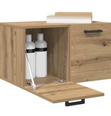 VidaXL Wandkast Artisan Eiken 60 x 36,5 x 35 cm Bewerkt hout