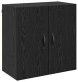 VidaXL Wandkast Zwart Eiken 60 x 31 x 60 cm Bewerkt hout