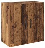 VidaXL Wandkast Wandgemonteerd Oudhout 60 x 31 x 60 cm Bewerkt hout