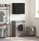 VidaXL Wandkast Zwart eiken 60 x 31 x 60 cm Bewerkt hout