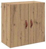 VidaXL Wandkast artisanaal eikenkleurig 60 x 31 x 60 cm Bewerkt hout