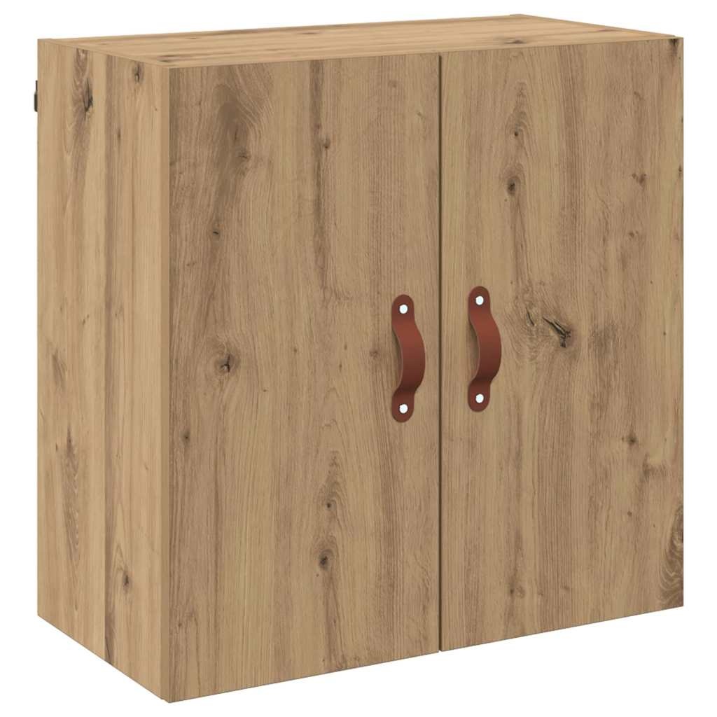 VidaXL Wandkast artisanaal eikenkleurig 60 x 31 x 60 cm Bewerkt hout
