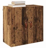 VidaXL Wandkast Wandgemonteerd Oud hout 60 x 31 x 60 cm Bewerkt hout