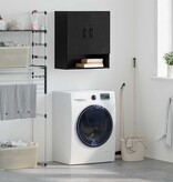 VidaXL Wandkast Zwart eiken 60 x 31 x 70 cm Bewerkt hout